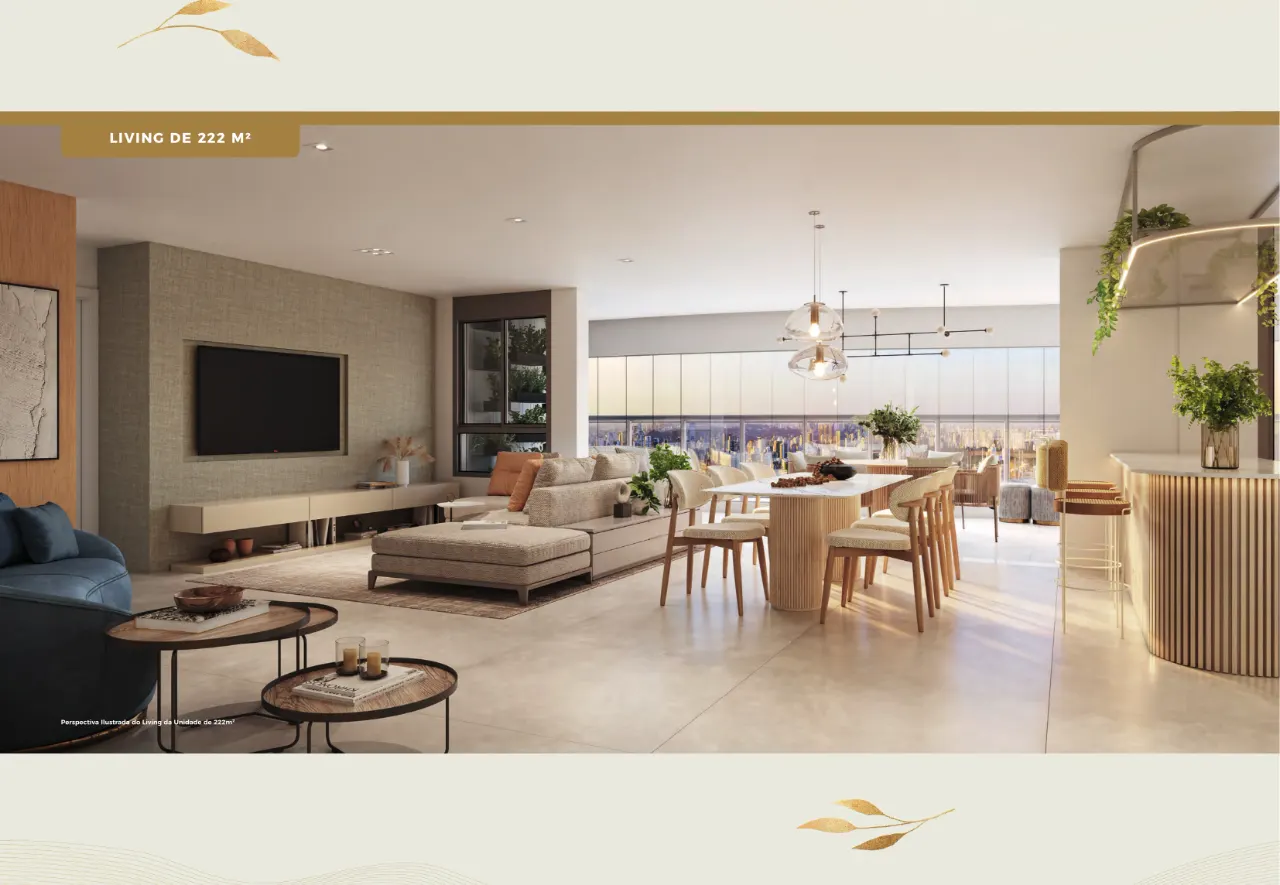 Apartamento 222 m² com 3 suítes e terraço no Jardim das Perdizes