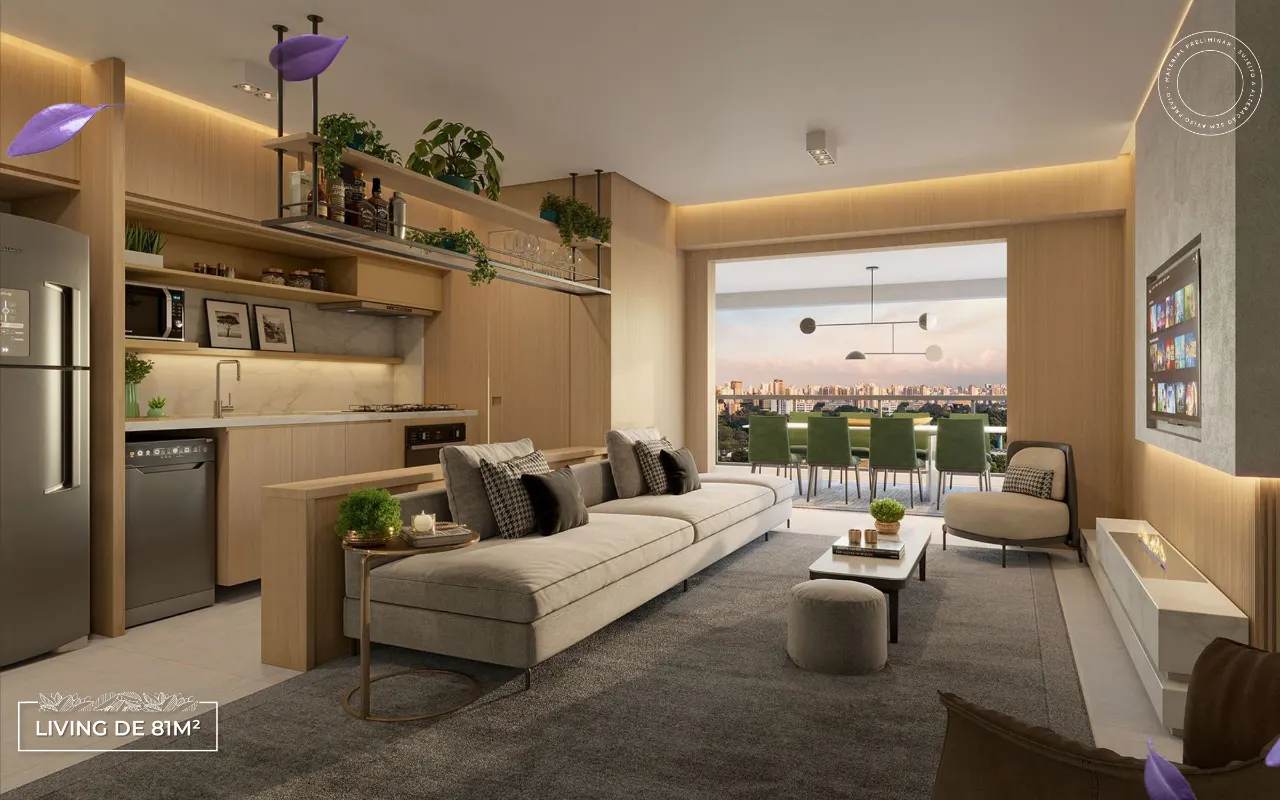 Apartamento 81 m² com 2 dormitórios e 1 suíte no Jd. das Perdizes